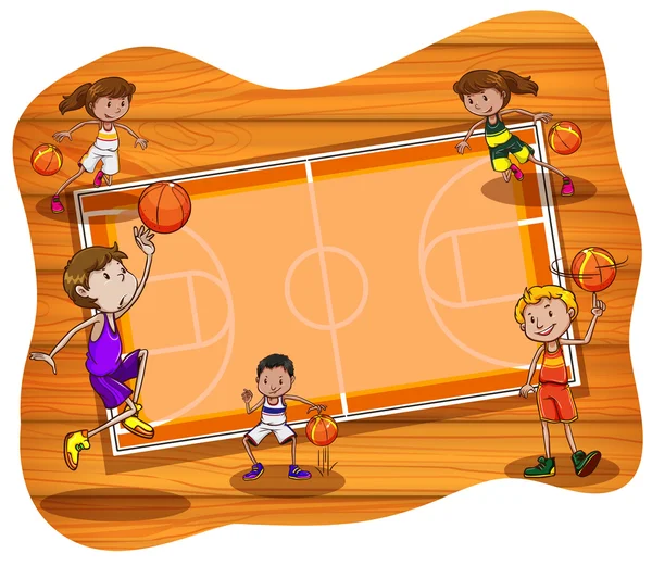 Baloncesto — Vector de stock