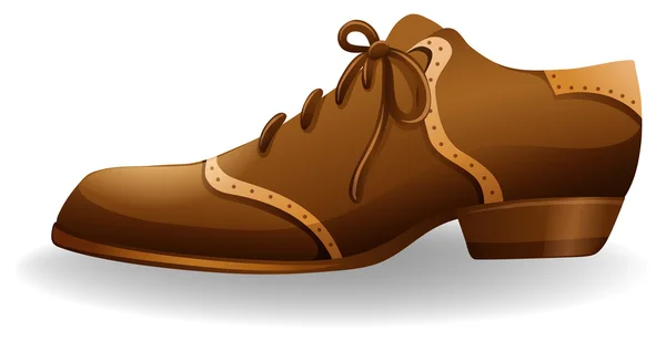 Barna cipő — Stock Vector