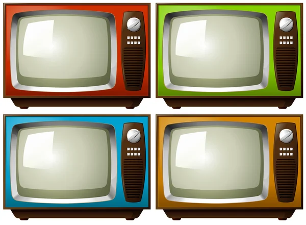 Televisies — Stockvector