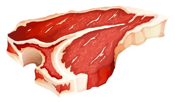 Knochenfleisch — Stockvektor