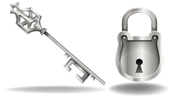 Key and lock — Stock Vector
