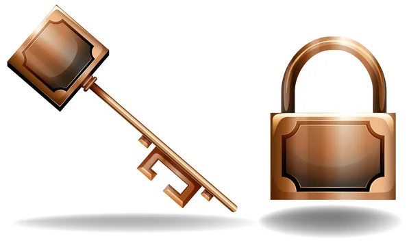 Key and lock — Stock Vector