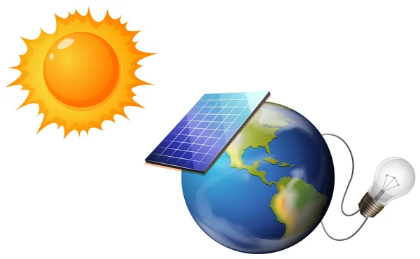 Concepto solar — Vector de stock