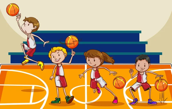 Baloncesto — Vector de stock