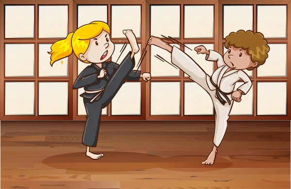 Karate — Stock vektor
