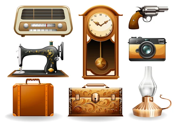 Set vintage — Vector de stock