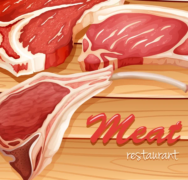 Fresh meat — Stock Vector