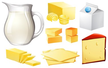 Dairy products clipart