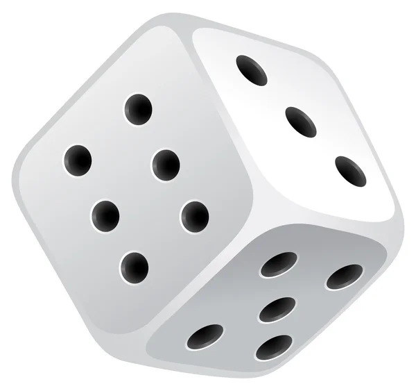 White dice — Stock Vector