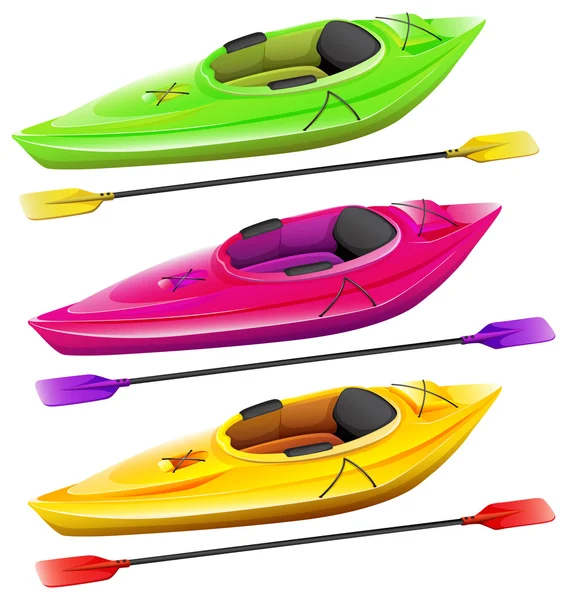 Kayaks — Image vectorielle