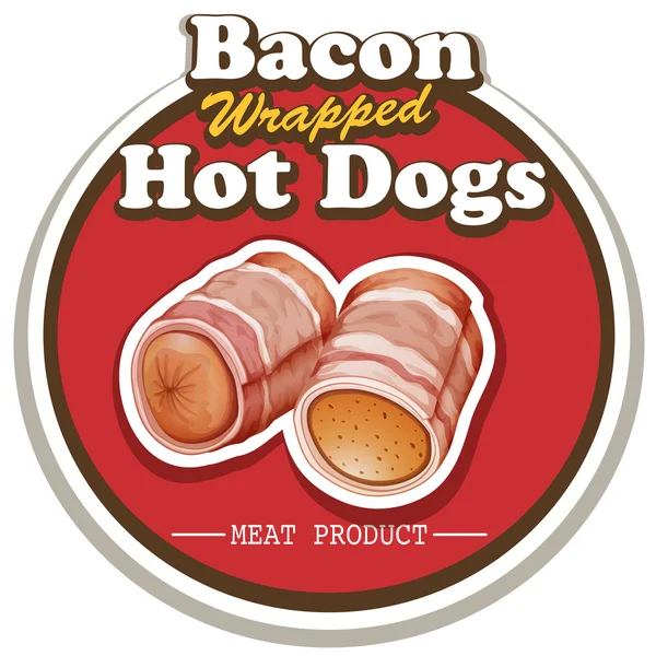 Bacon e salsicha — Vetor de Stock