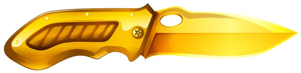Zlatá nůž — Stockový vektor