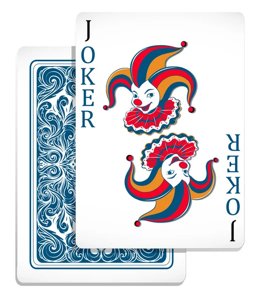 Joker özgün tasarım kartı — Stok Vektör