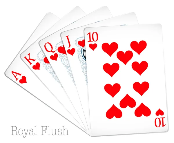 Royal Flush — Stok Vektör