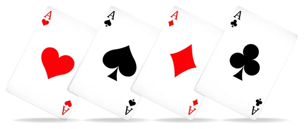 Tarjeta de poker — Vector de stock