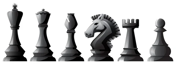 Pezzi di scacchi — Vettoriale Stock