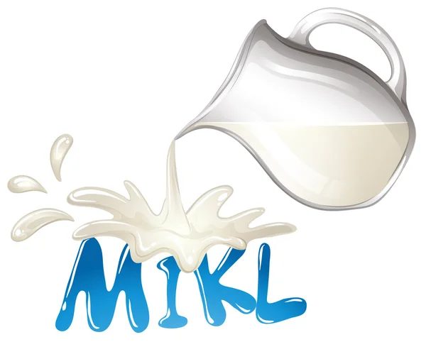 Fresh milk — Stock Vector