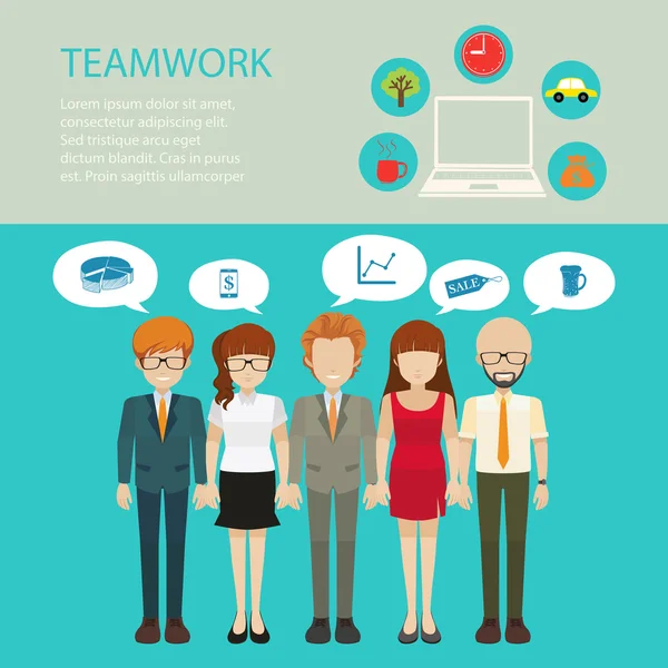 Teamwork — Stockvector