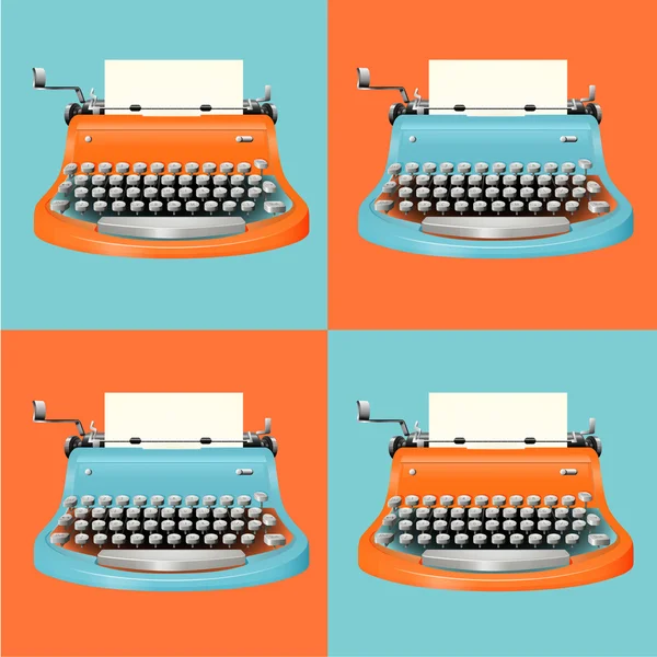 Máquina de escrever —  Vetores de Stock