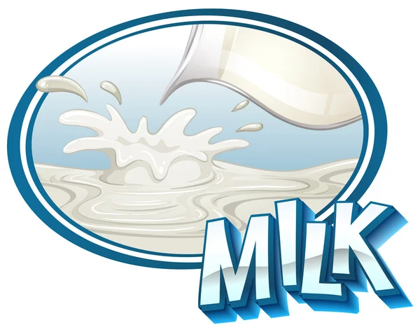 Fresh milk — Stock Vector