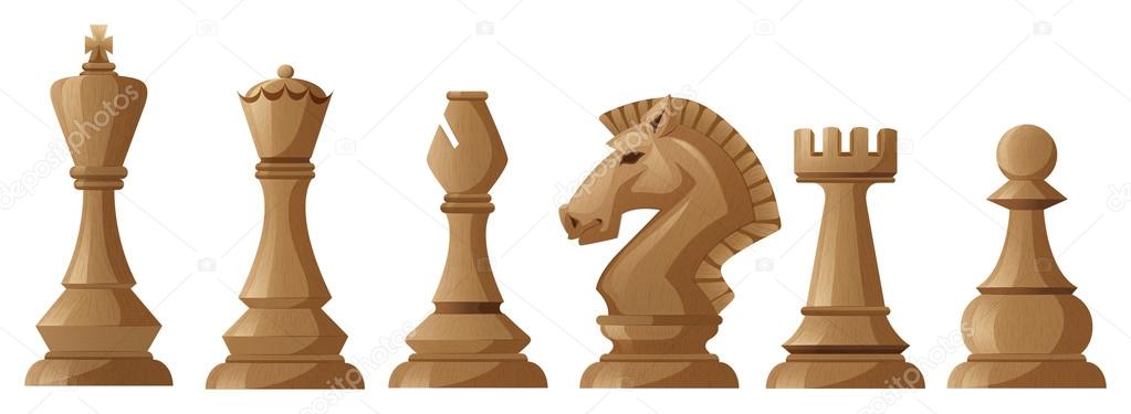 Flat Vector Icon of Chess Piece - Knight Horse in Beige Color. Wooden  Figurine of Board Game Stock Vector - Illustration of leisure, play:  132354298