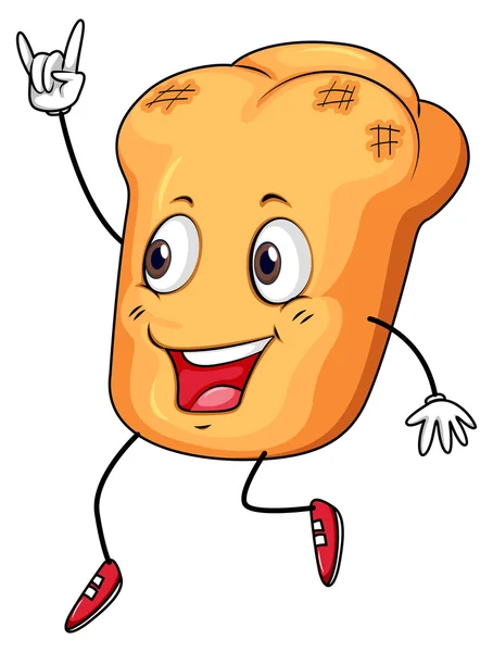 卷的面包 — 图库矢量图片