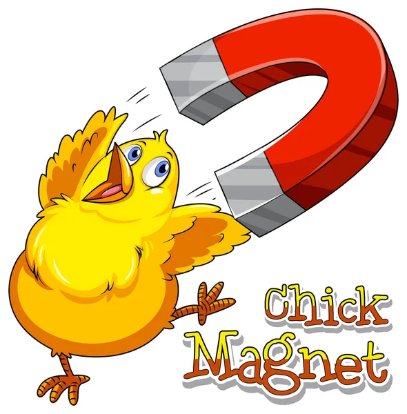 Chick магніт — стоковий вектор