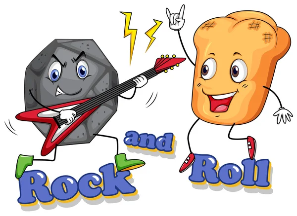 Rock en roll — Stockvector