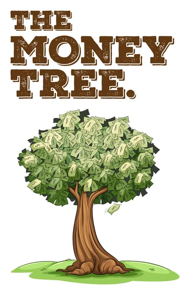 Гроші ростуть на дереві — стоковий вектор
