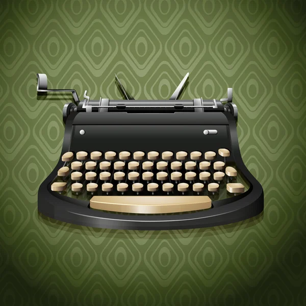 Vintage design of typewriter — Stock Vector