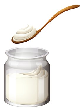 Yoğurt veya krem beyaz