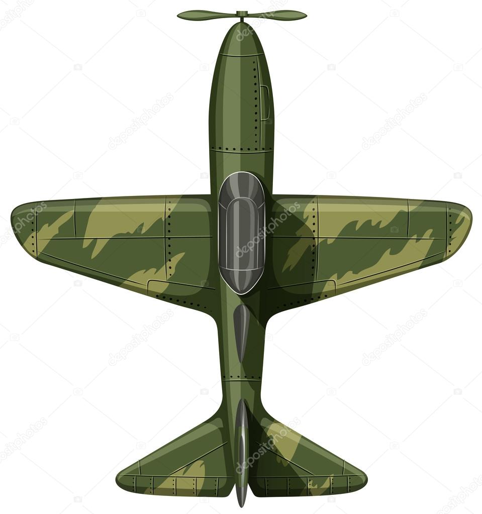 Airforce plane in green