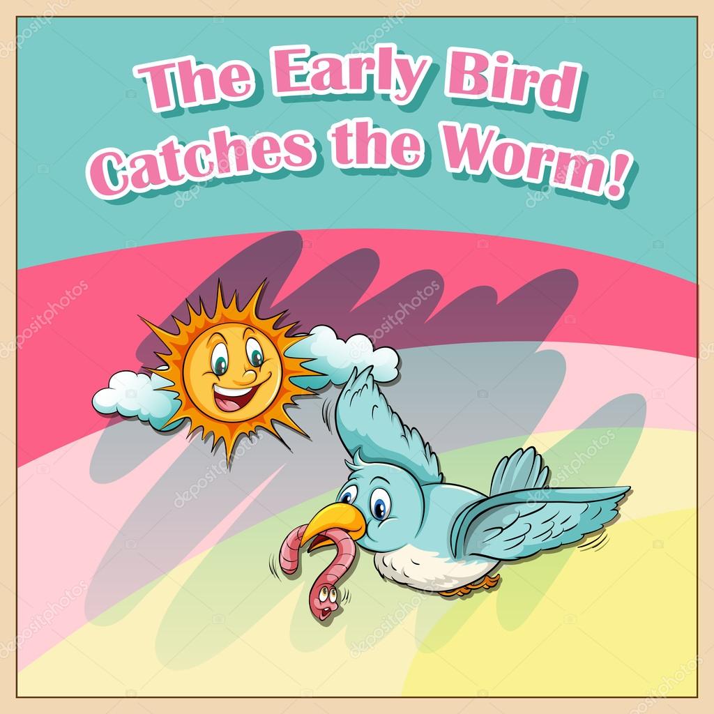 Early Bird Catches The Worm Vector Image By C Blueringmedia Vector Stock Early Bird Catches The Worm Vector Image By C Blueringmedia Vector Stock