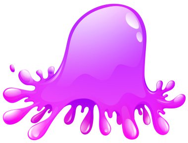Pembe renk splash beyaz arka plan üzerinde