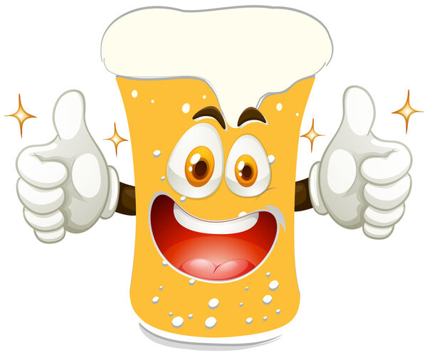 Веселый стакан пива