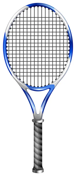 Tennisracket op wit — Stockvector