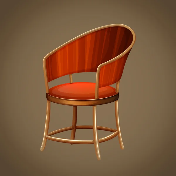 Diseño clásico de silla de madera — Archivo Imágenes Vectoriales