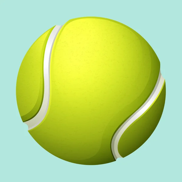 Bola de tênis em verde — Vetor de Stock