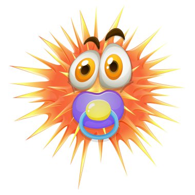 Emzik topla portakal diken