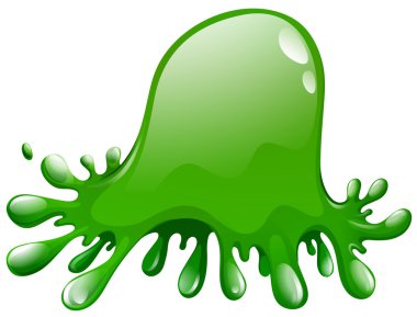 Beyaz yeşil sıçrama