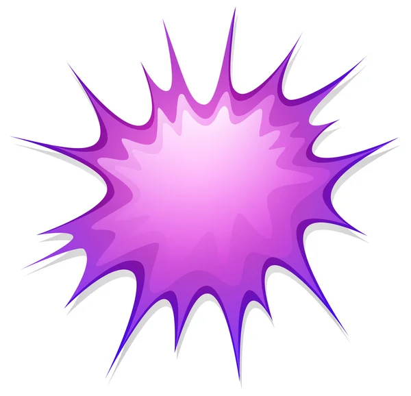 Purple splash on white — Stock Vector