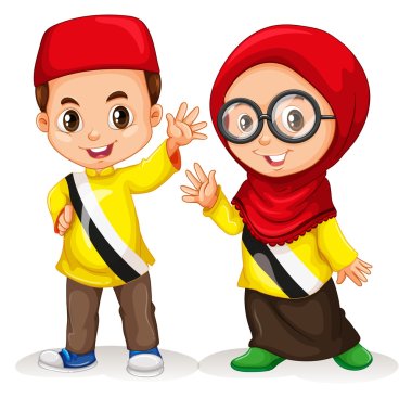 Boy and girl from Brunei