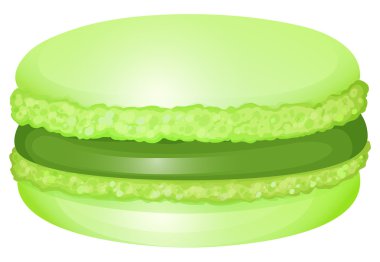 Krem içinde Macaron