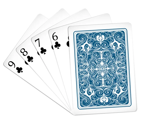 Conjunto de cartas de poker —  Vetores de Stock