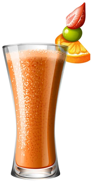 Cocktail Smoothie aux fruits — Image vectorielle