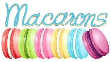 Different color of macarons