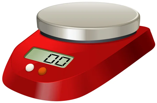 Lab scale with digital number — 图库矢量图片