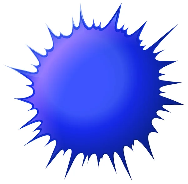 Éclaboussure bleue sur blanc — Image vectorielle
