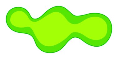 Green bacteria on white