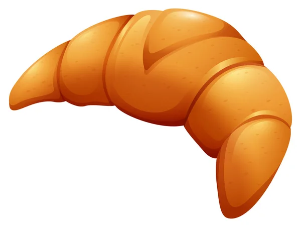 Frissen sült Croissant, fehér — Stock Vector